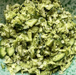 Bowl con insalata verde zoomata