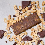 Barretta aperta con arachidi e cioccolato