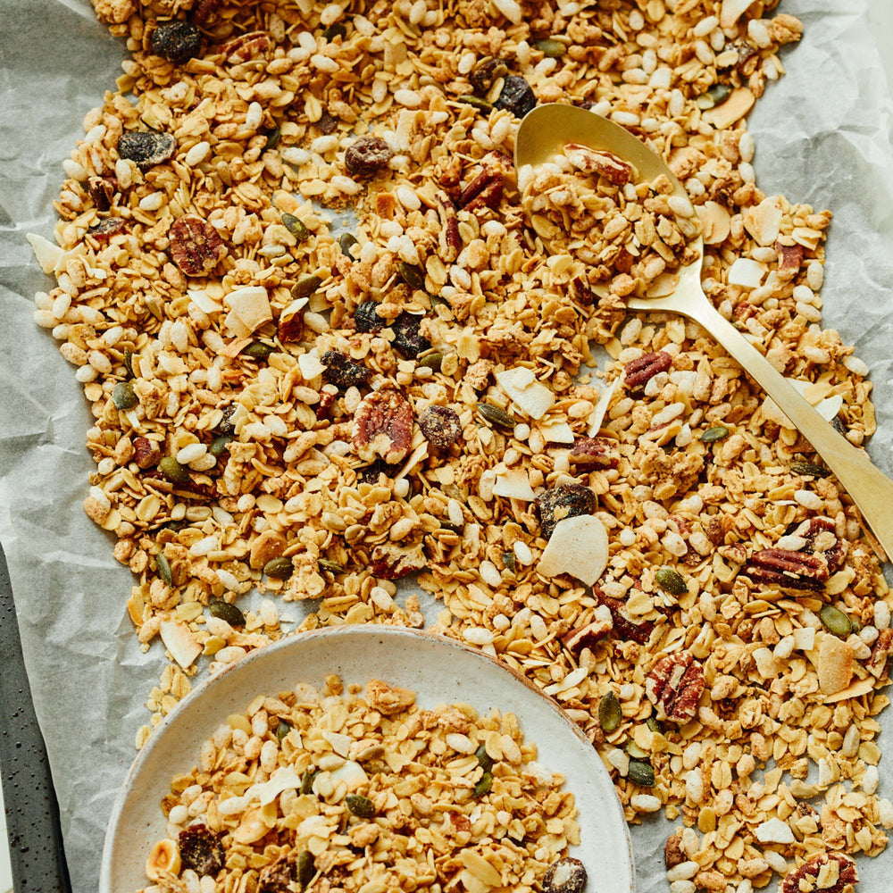 confezione formato famiglia di original granola bio vegan con fiocchi d'avena senza miele